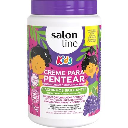 Крем для расчесывания блестящих локонов Grape Kids Salon Line 1 кг — фото 2