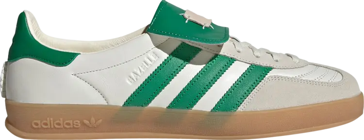 

Кроссовки Foot Industry x Gazelle Indoor 'Off White Green', кремовый, Бежевый, Кроссовки Foot Industry x Gazelle Indoor 'Off White Green', кремовый