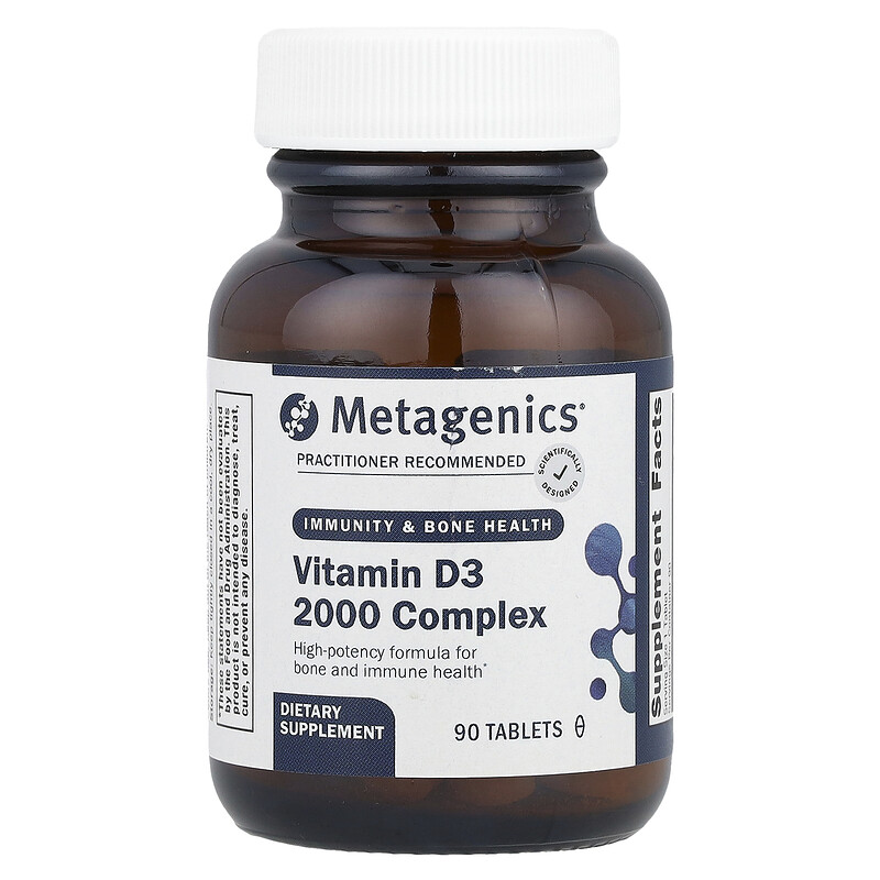 

Metagenics, Комплекс витаминов D3 2000, 90 таблеток