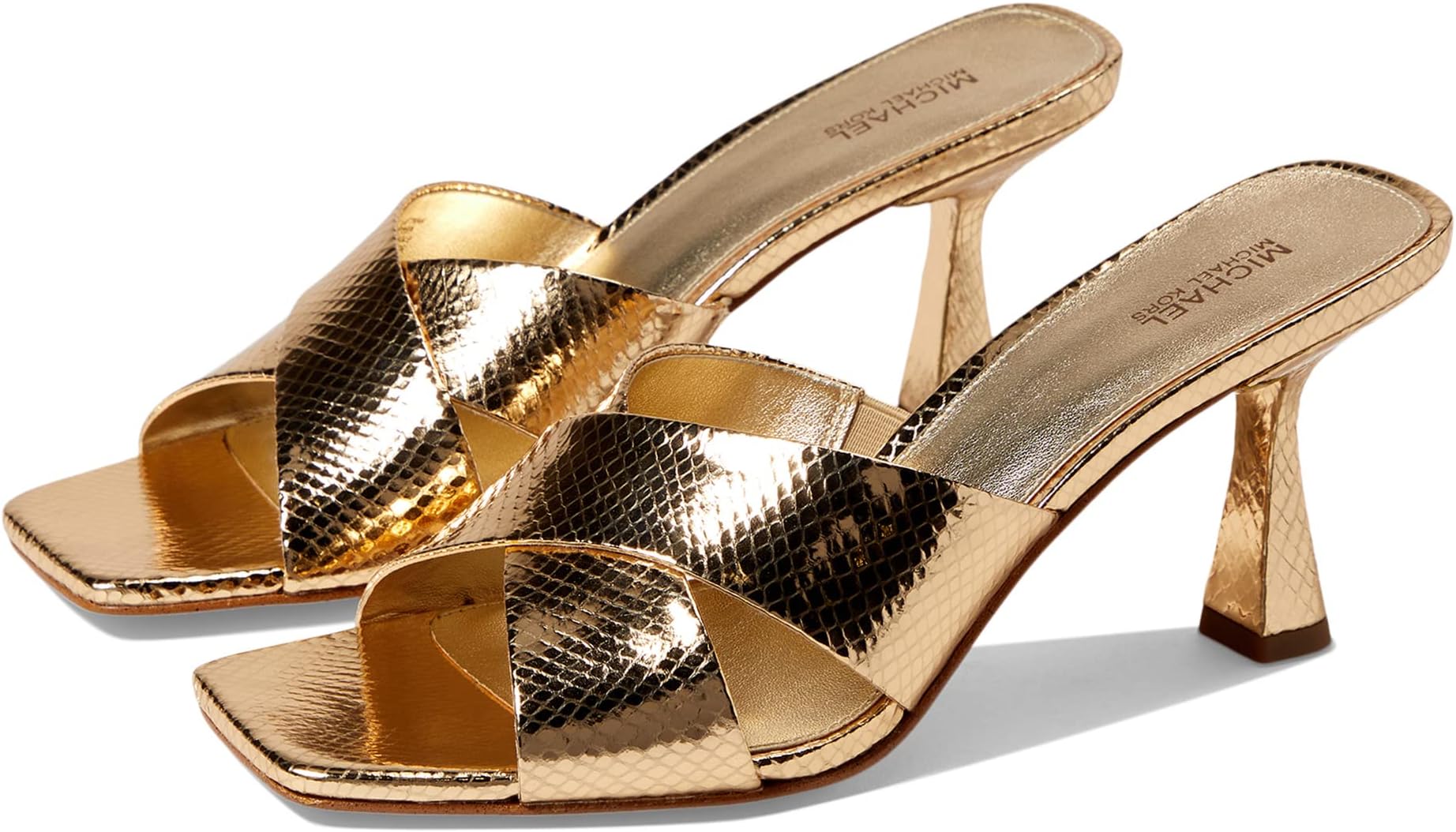Туфли MICHAEL Michael Kors Women's Clara Mule, Pale Gold