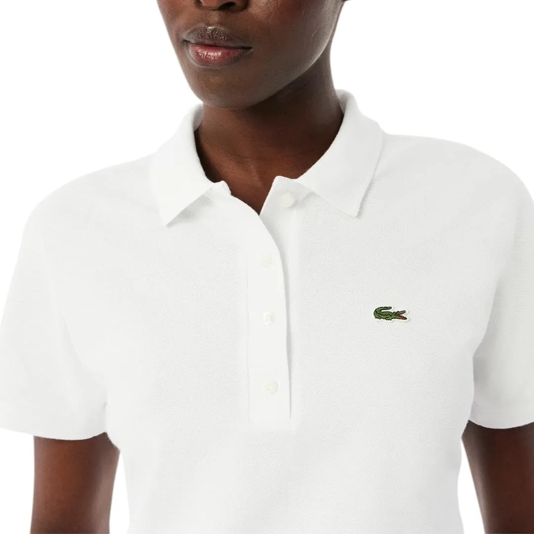 Поло Lacoste Slim Fit, Белое — фото 2