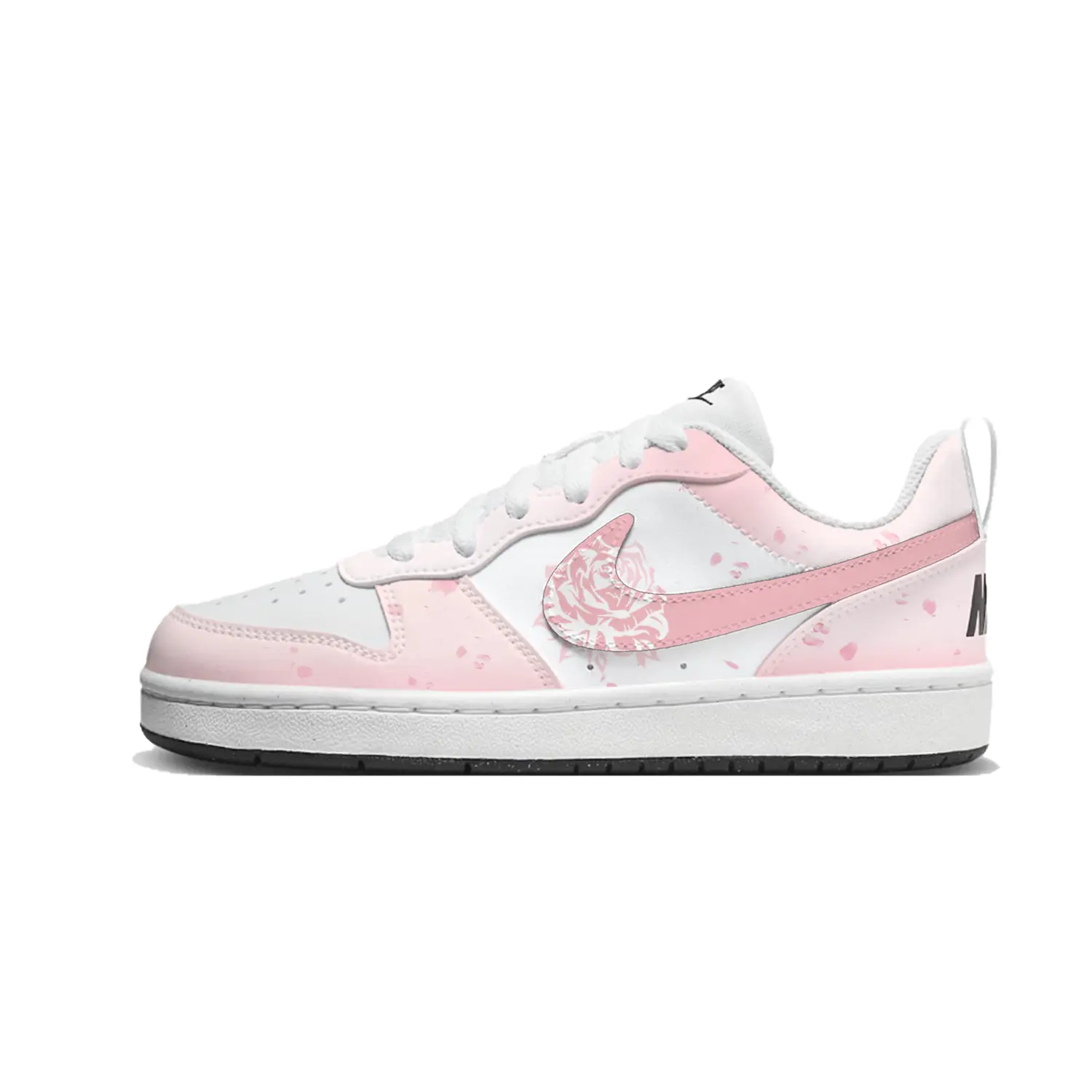 

Nike Court Borough Pink Forge Low top Детские скейтбординг кроссовки White