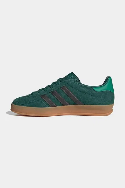 Кроссовки детские Gazelle Indoor Adidas Originals, зеленый — фото 4