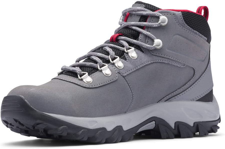 Columbia мужские треккинговые ботинки Newton Ridge Plus II Waterproof, Ti Grey Steel/Rocket — фото 2
