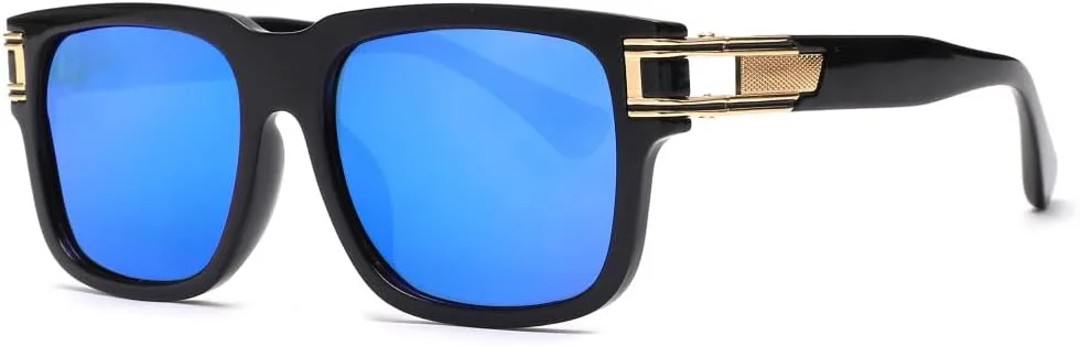 

Солнцезащитные очки MUTYNE для мужчин и женщин, классические ретро-очки квадратной формы, для вождения, рыбалки, защита от ультрафиолета UV400, C2 Mirror Blue