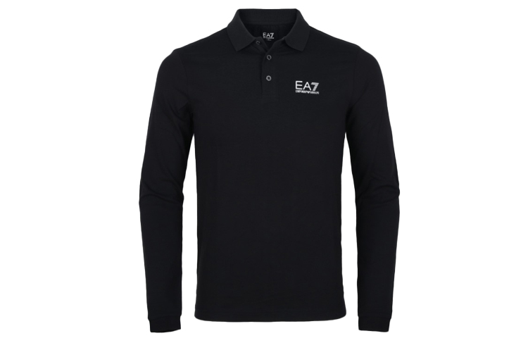 

Футболка поло мужская черная EA7 EMPORIO ARMANI