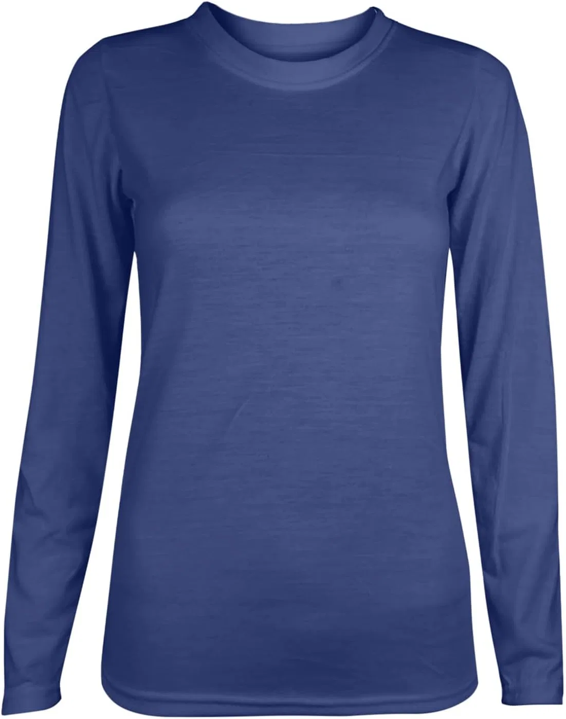 Футболка с длинным рукавом Mock Neck, облегающая, базовый слой, Navy