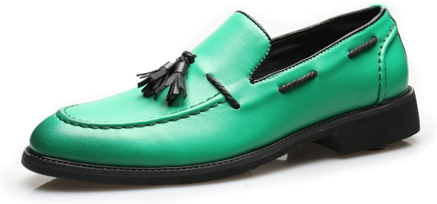 

Мужские лоферы с кисточками Классические и удобные обувь на каждый день с удобной посадкой, универсальный стиль Generic, зеленый