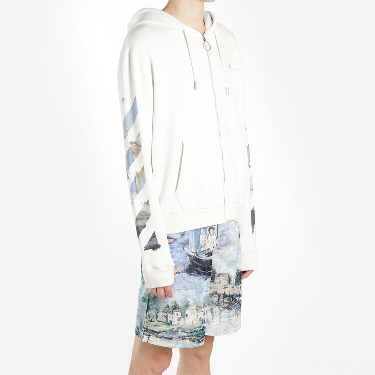 SS19 Толстовка мужская белая Off-White, белый — фото 4