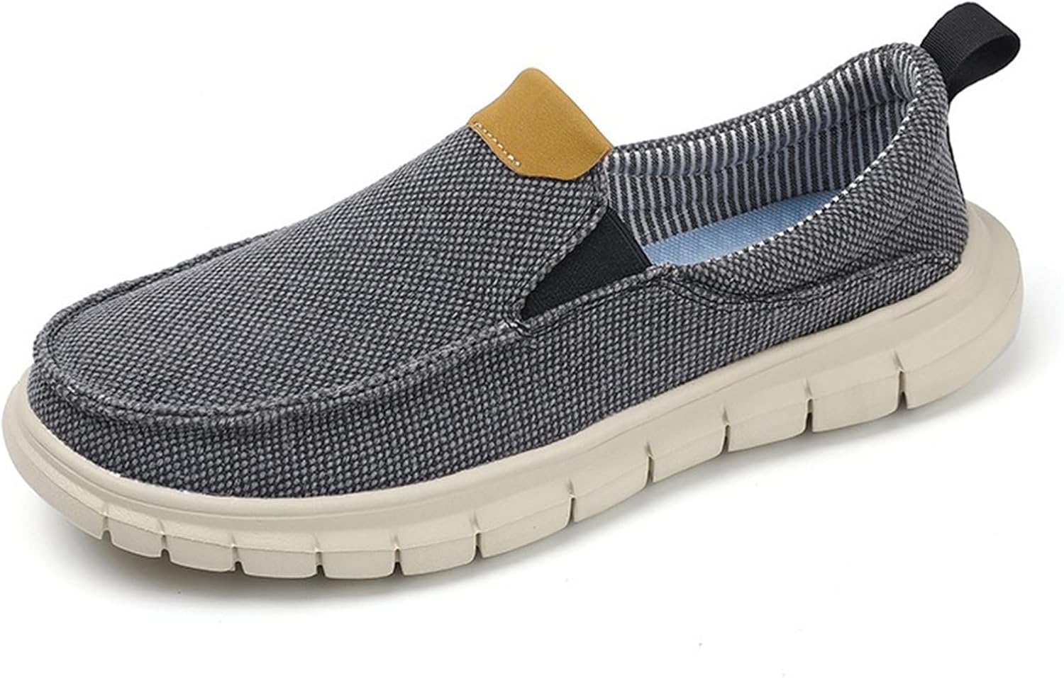 

Мужские мокасины без шнурков Легкие Дышащие Повседневные Обувь для Комфортной Ходьбы и Вождения Abborora, серый