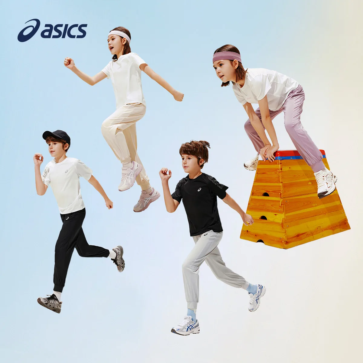 Трикотажные спортивные штаны для подростков ASICS, 8005 Light Khaki — фото 4