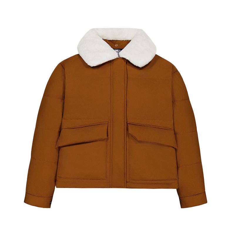 

Пуховик женский New Balance, коричневый