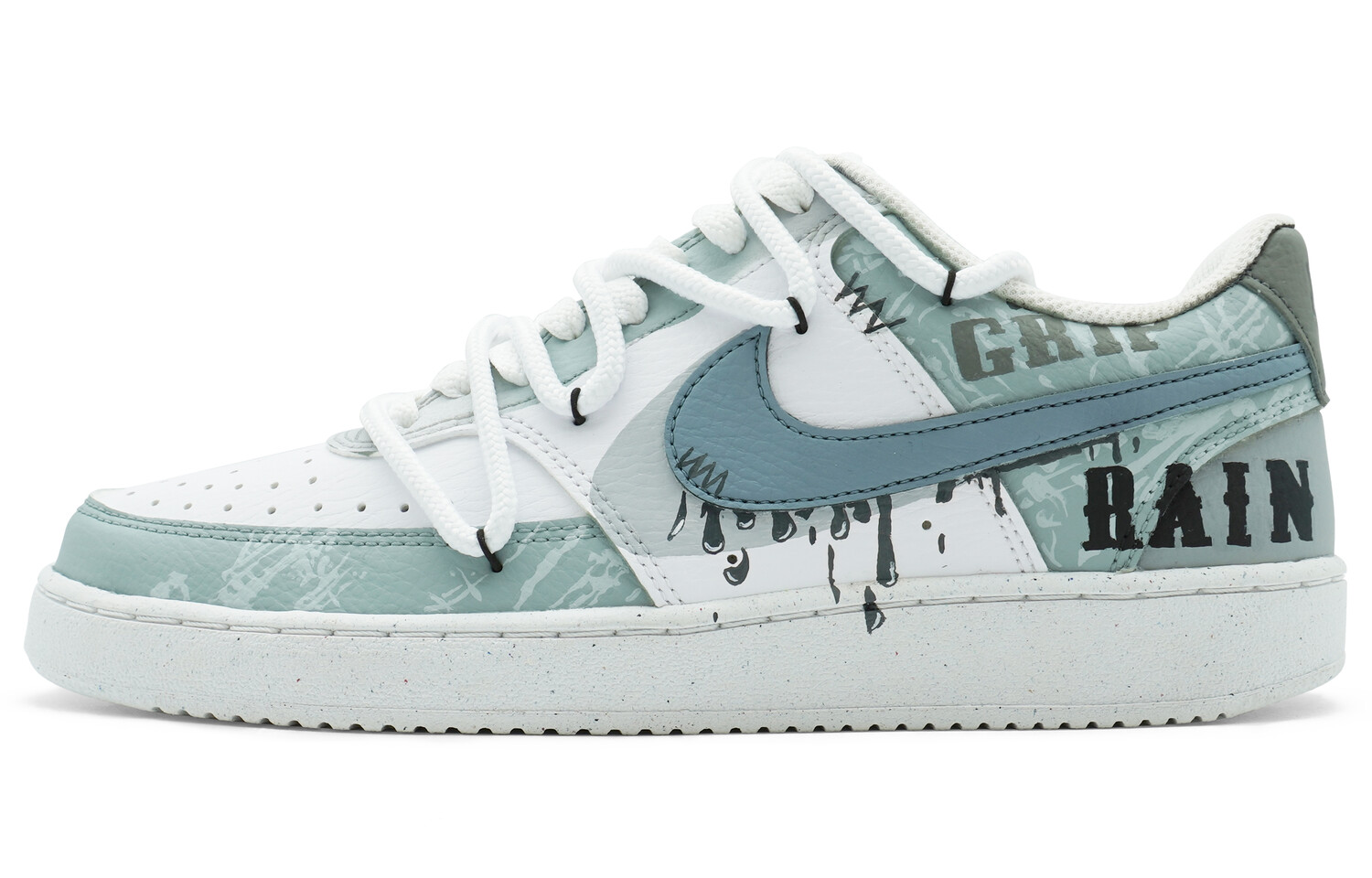 

Кроссовки Nike Court Vision 1 Skateboarding Shoes Men Low-top White/Blue/, зеленый