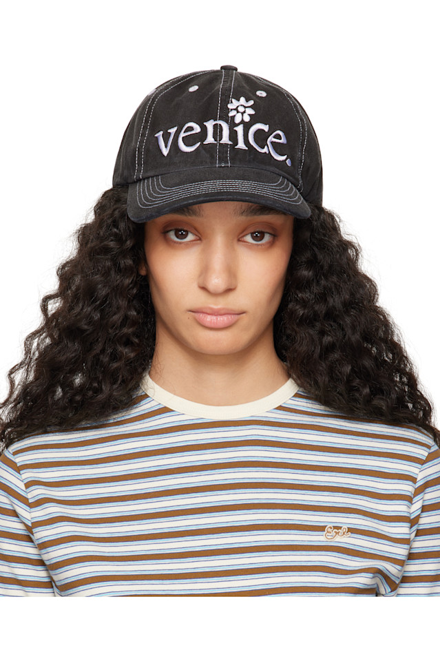 

Вышитая кепка Venice Erl, черный