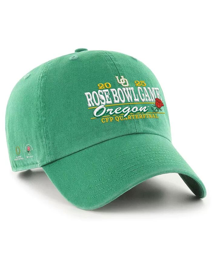 

Мужская зеленая кепка Oregon Ducks College Football Playoff 2025 Rose Bowl Clean Up Adjustable '47 Brand