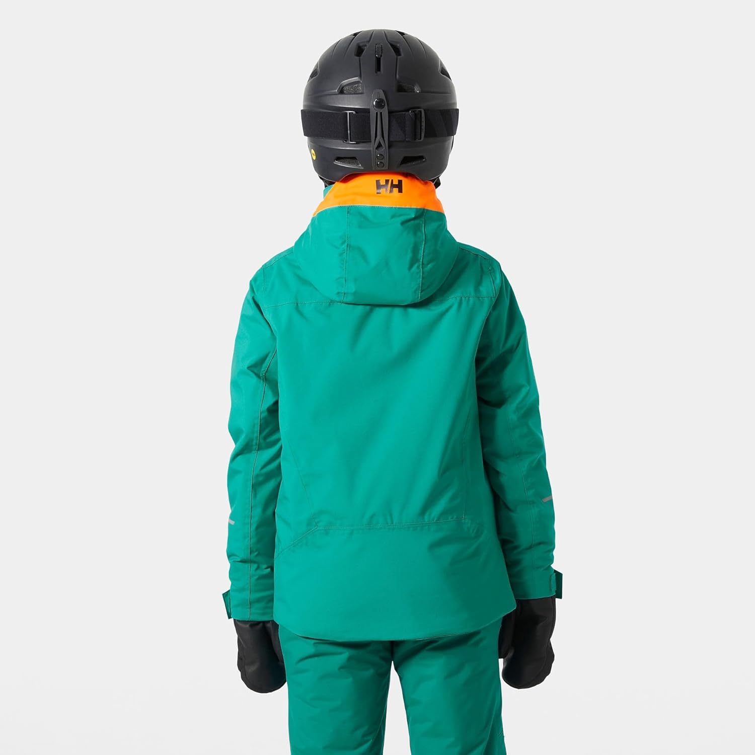Helly-Hansen Junior Quest Jacket - универсальная водонепроницаемая экипировка для активного отдыха, дышащая куртка с капюшоном для детских приключений в любую погоду Helly Hansen, 466 Signal Green — фото 4