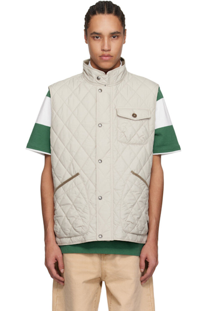

Бежевый стеганый жилет The Beaton Polo Ralph Lauren