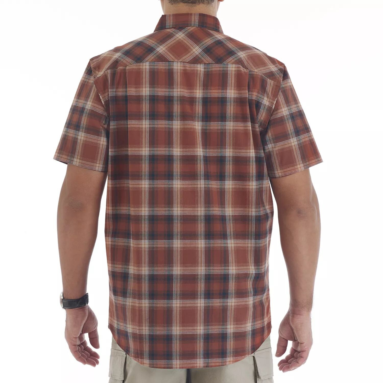 

Мужская эластичная рубашка Smith's Workwear в клетку на пуговицах