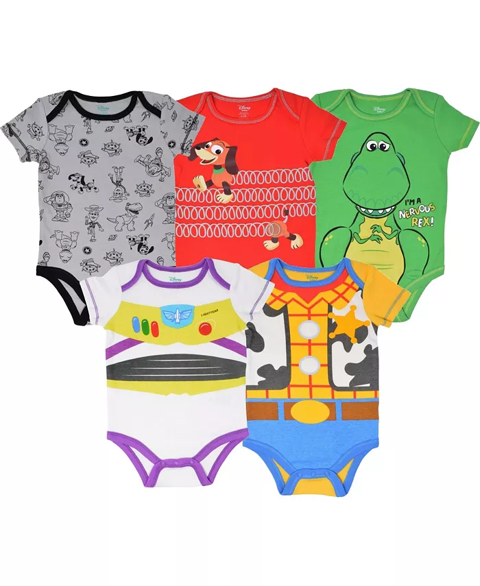

5 боди для мальчиков Toy Story, мультиколор