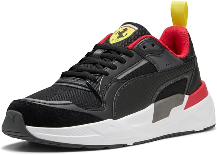 Мужские кроссовки PUMA Scuderia Ferrari Trinity 2 на шнуровке, повседневные - черные, черный — фото 4