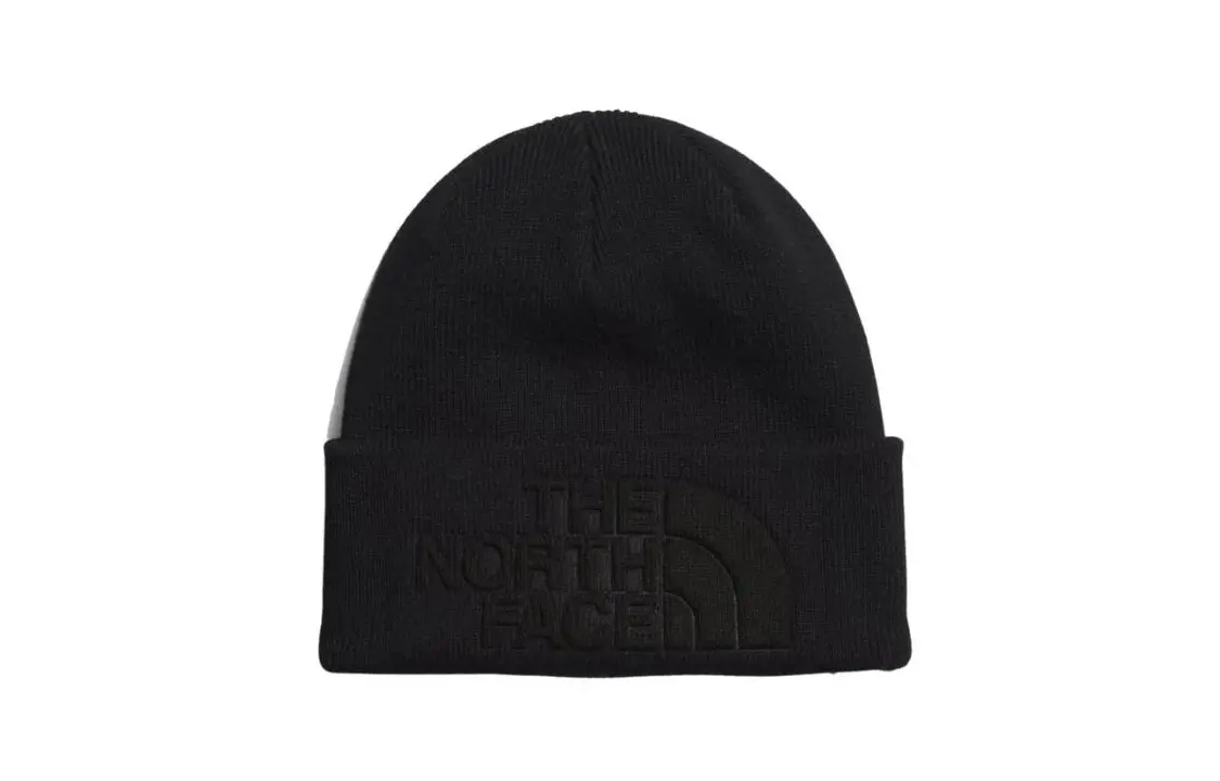 

Полиэстеровая шапка унисекс черная THE NORTH FACE