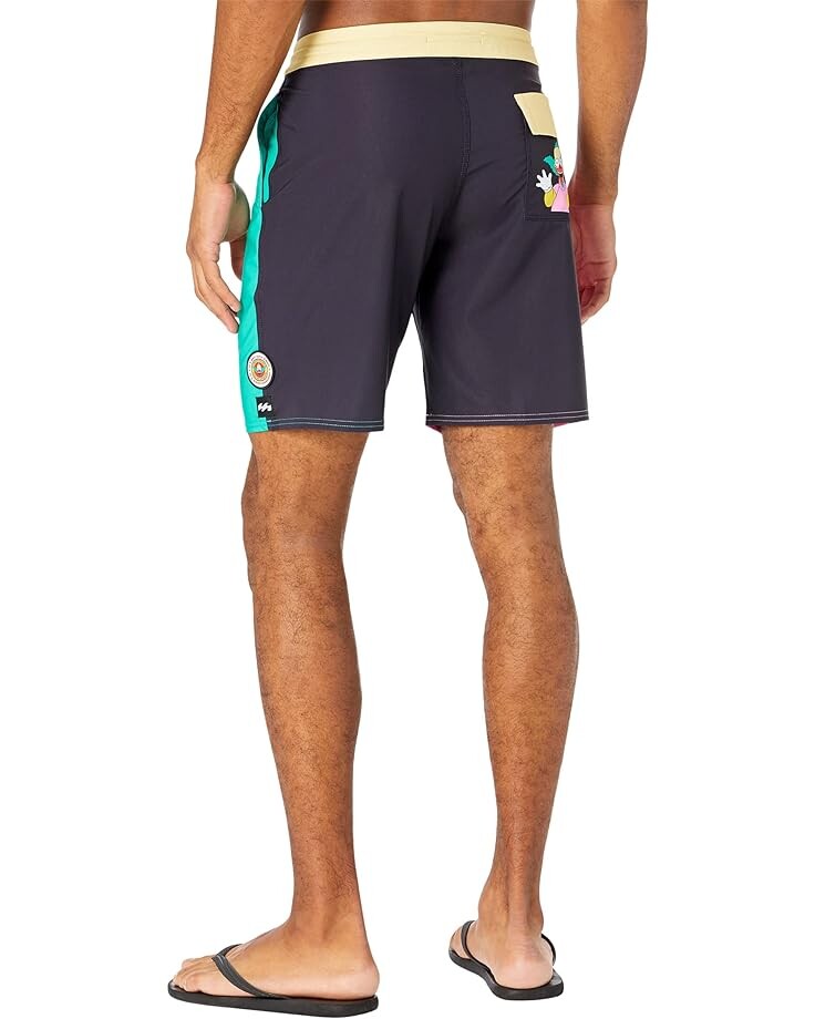 

Шорты для плавания Billabong Simpsons Krusty Lo Tides 19" Boardshorts, черный