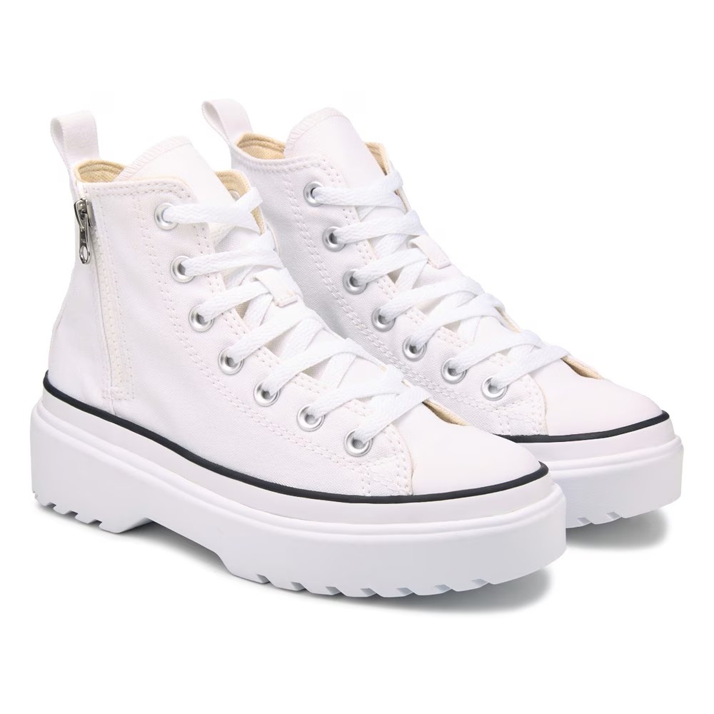 

Кроссовки на платформе с выступом и высокой посадкой для больших детей Converse, белый
