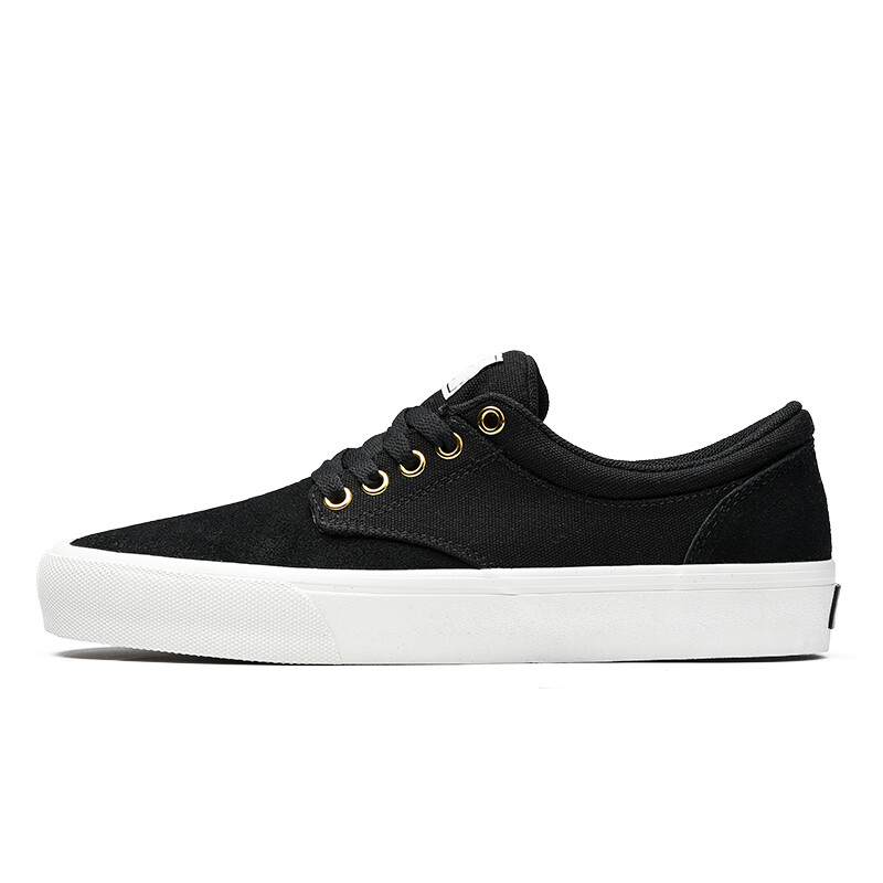 

Кроссовки GOLUCK Skateboarding Shoes Unisex Low-top Black, черный/белый