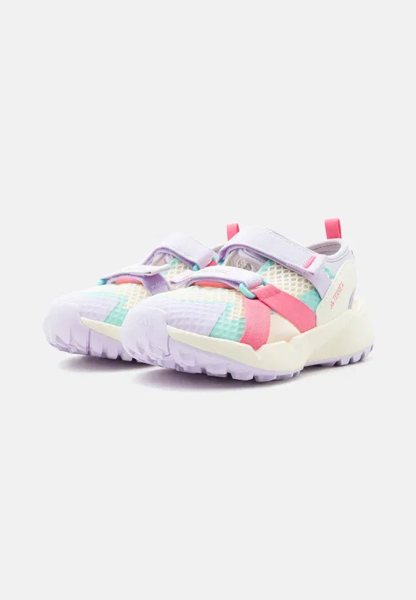 Сандалии прогулочные Hydroterra Adidas Terrex, кремово-белый/ледяная лаванда/флэш-аква — фото 2