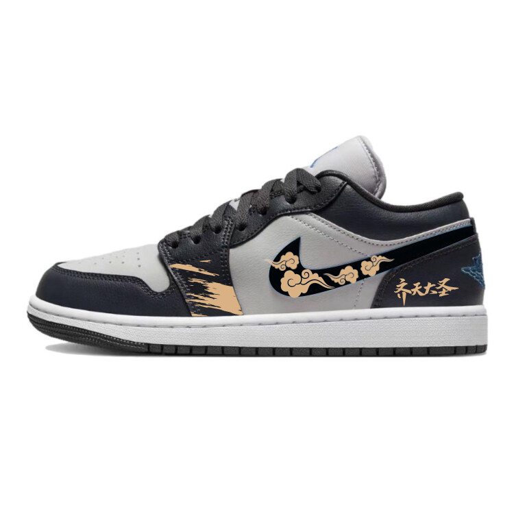

Баскетбольные кроссовки Air 1 Vintage Unisex Low-Top Black Grey Jordan