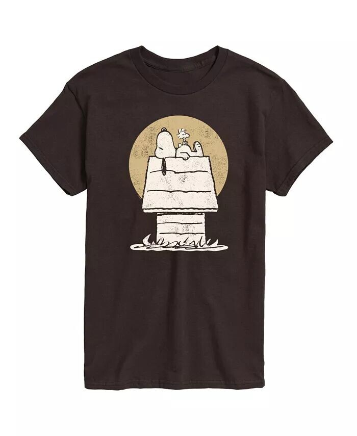 

Мужская футболка с короткими рукавами Hybrid Apparel Snoopy Woodstock Doghouse AIRWAVES, коричневый