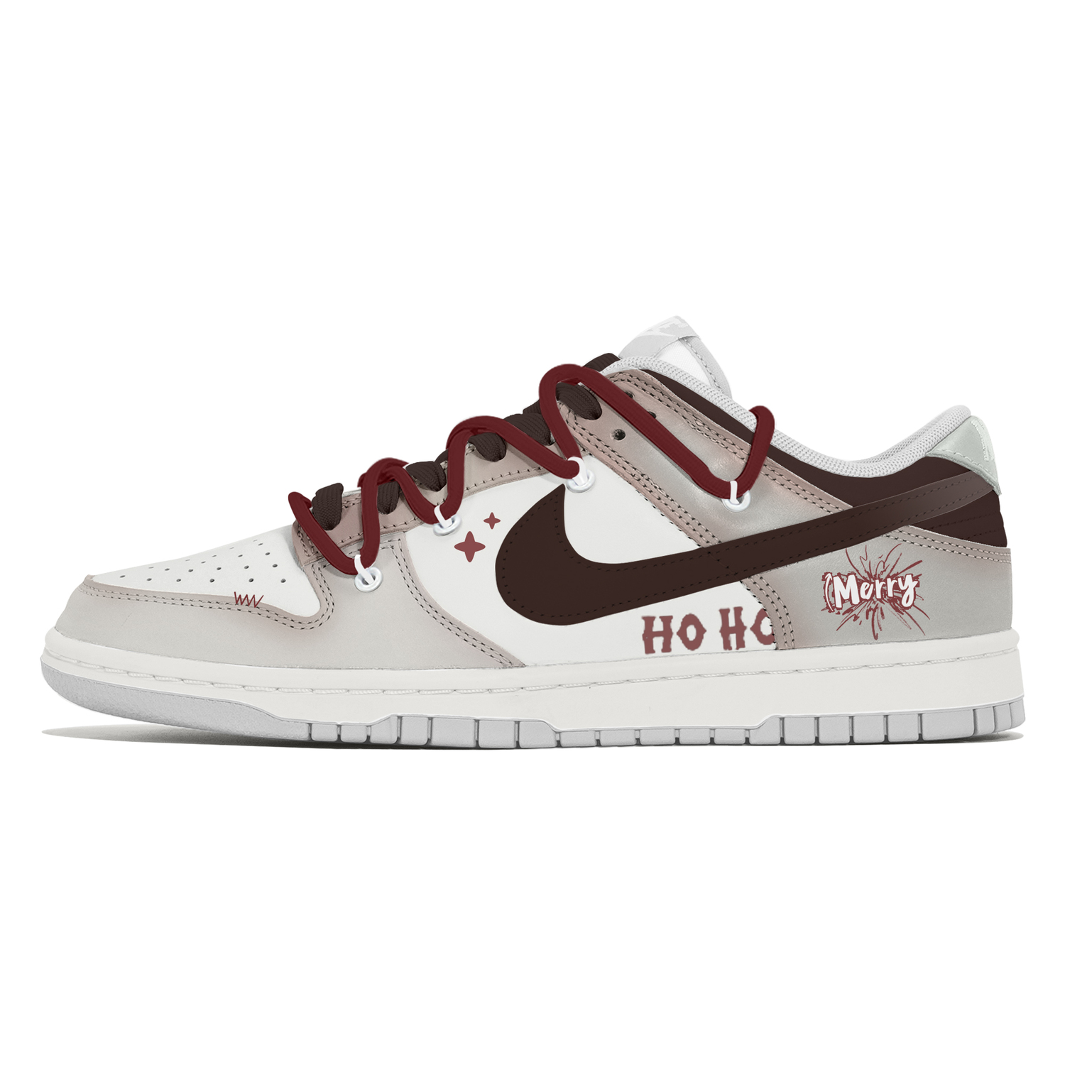 

Nike Кроссовки для скейтбординга Dunk, износостойкие, низкие, мужские, коричневые, красные