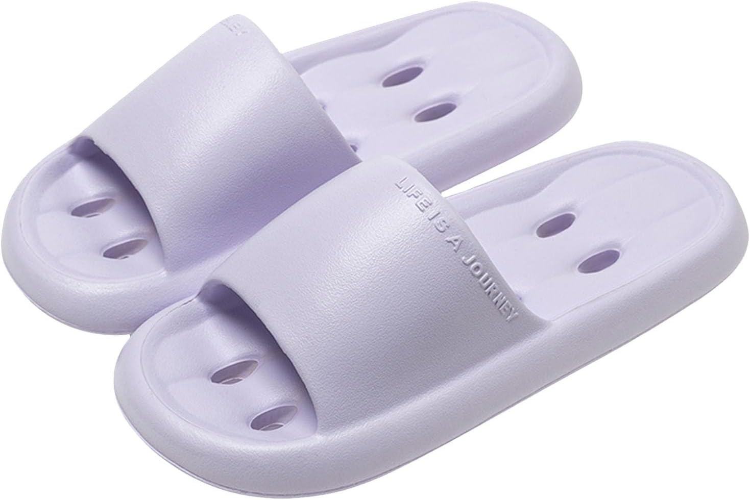 

Душевые тапочки Быстро сохнущие Нескользящие Удобные Пляжные тапочки для дома Мужские и женские Нескользящие сандалии Generic, фиолетовый