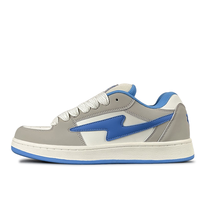 

LuzaoT SUPER DRAG Lightning Puffy Shoes низкие скейтерские кроссовки унисекс серо-голубые, цвет Gray Blue