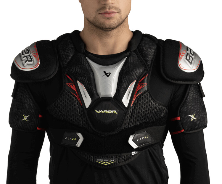 

BAUER Модель 25 Fly40 профессиональные хоккейные щитки: перчатки, нагрудник, налокотники, наколенники, взрослый размер XL, для роста от 180 см