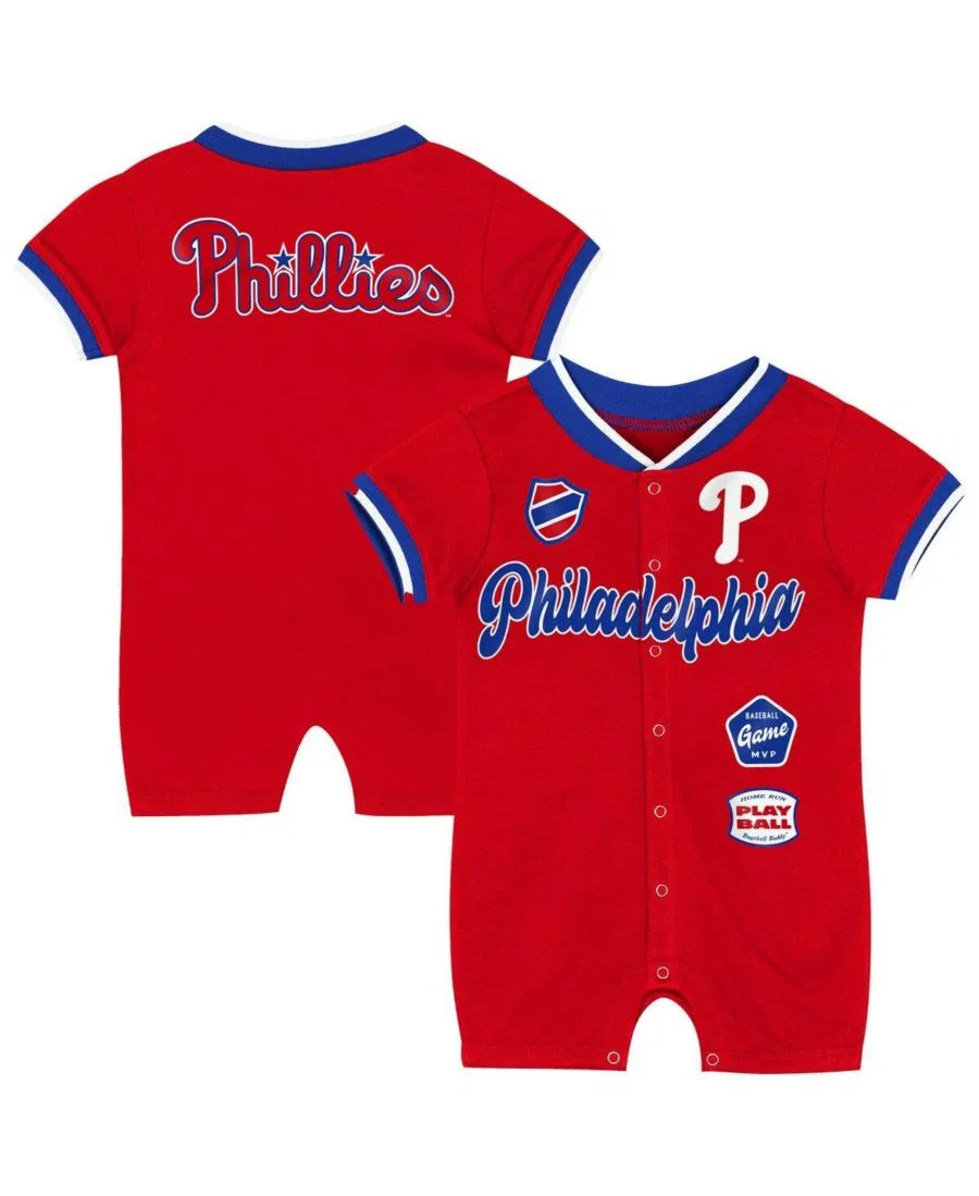 Детский красный комбинезон Philadelphia Phillies для мальчиков и девочек Outerstuff