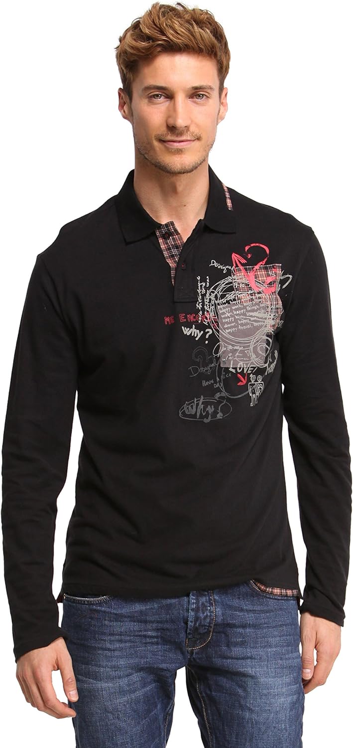 

Рубашка поло Desigual POLO, черный