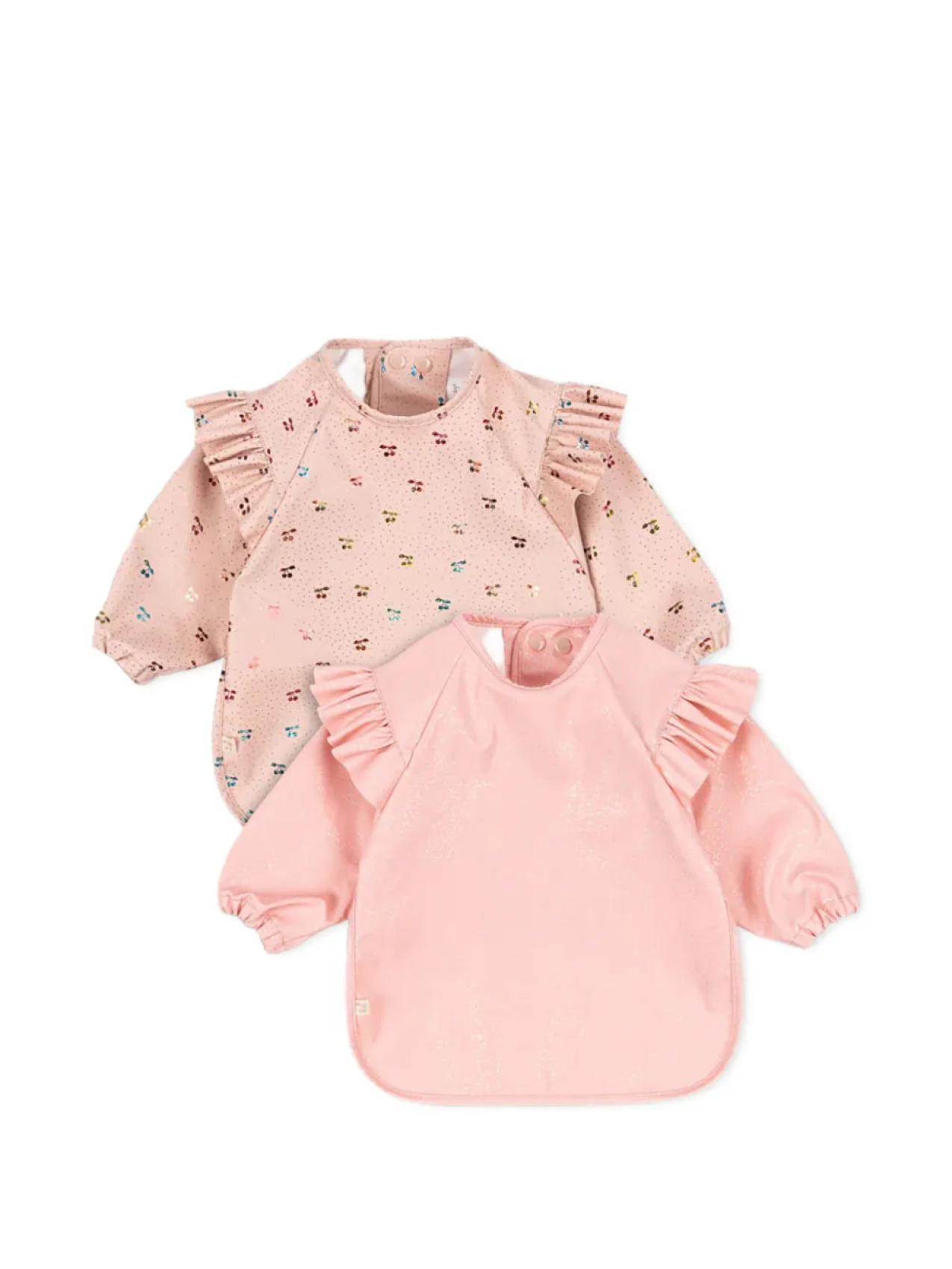 

Нагрудник с мотивом вишни (комплект из двух шт.) Konges Sløjd, розовый