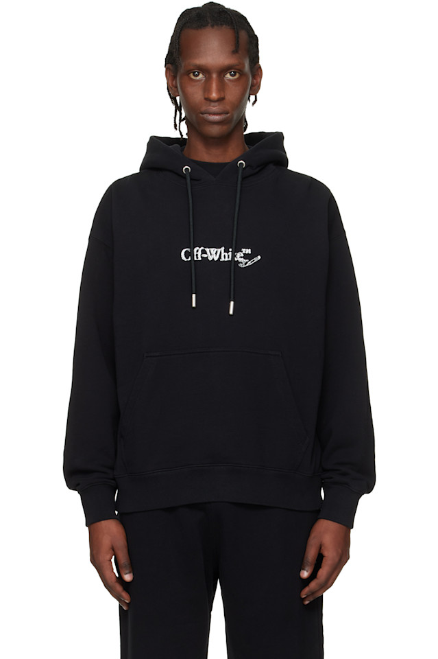 

Off-White Черная толстовка для скейтбординга с рисунком стрелки