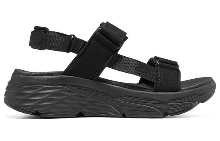 Пляжные сандалии Max Cushioning женские черные Skechers — фото 2
