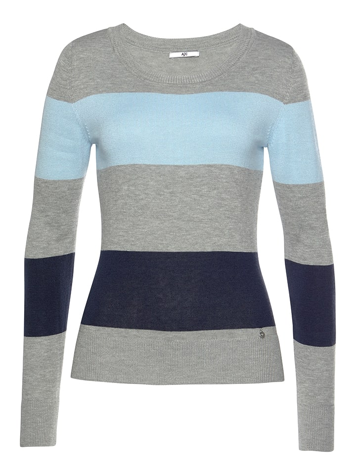 

AJC Свитер серого/светло-голубого/темно-голубого цвета