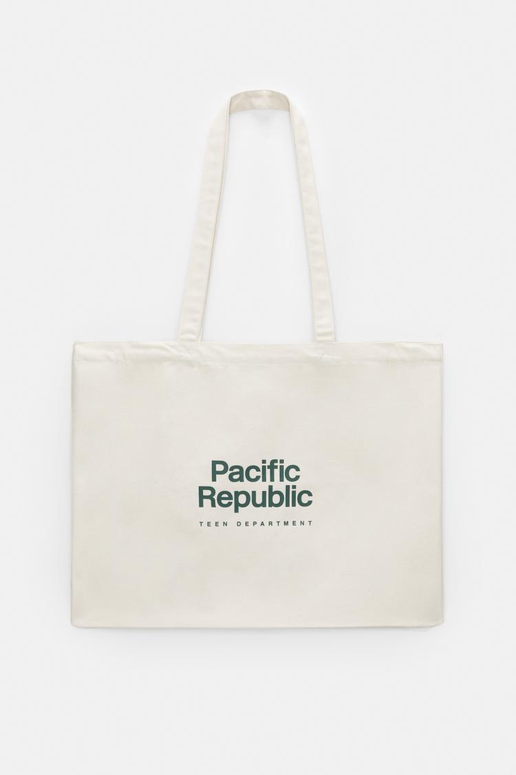 

Сумка-Тоут Pacific Republic Pull And Bear, экрю