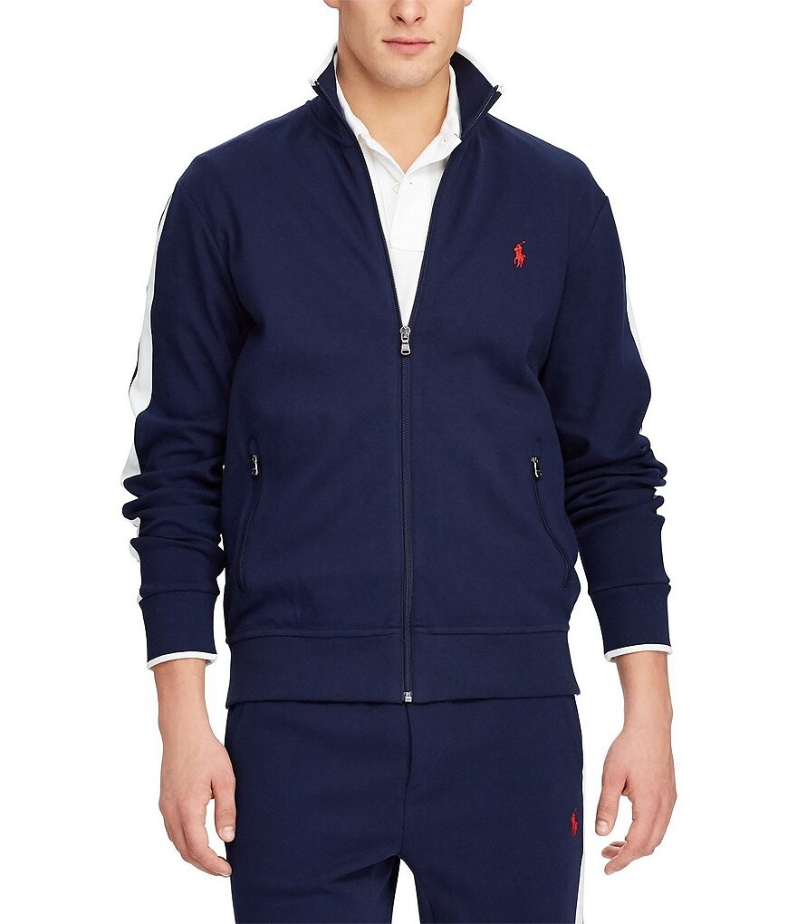 

Спортивная куртка с молнией во всю длину Polo Ralph Lauren Big & Tall, синий