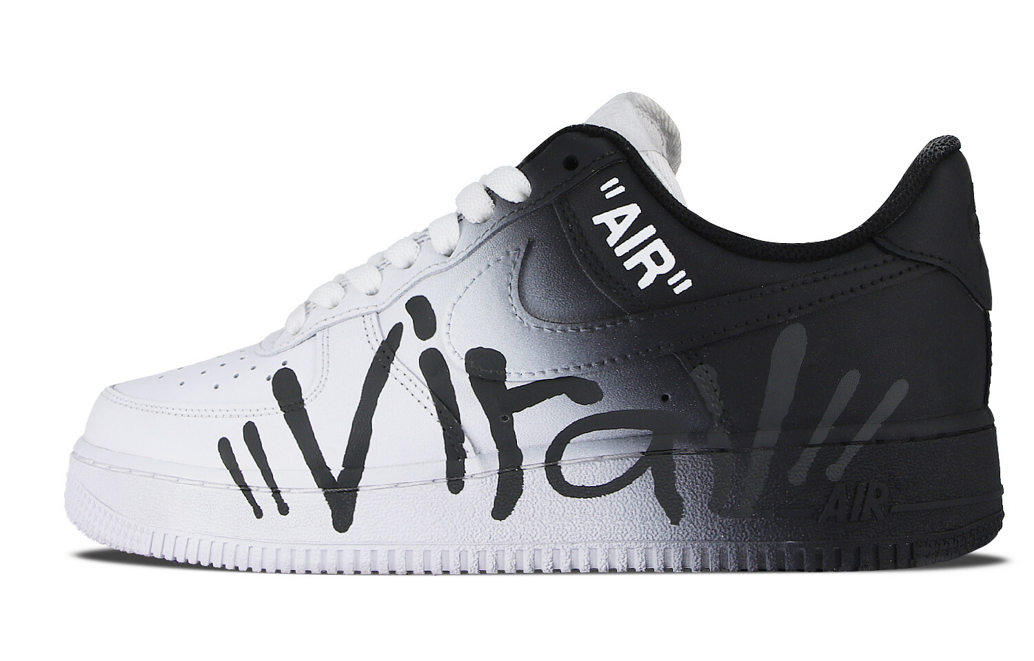 

Кроссовки Nike Air Force 1 Skateboarding Shoes Men Low-top Black/grey, черный