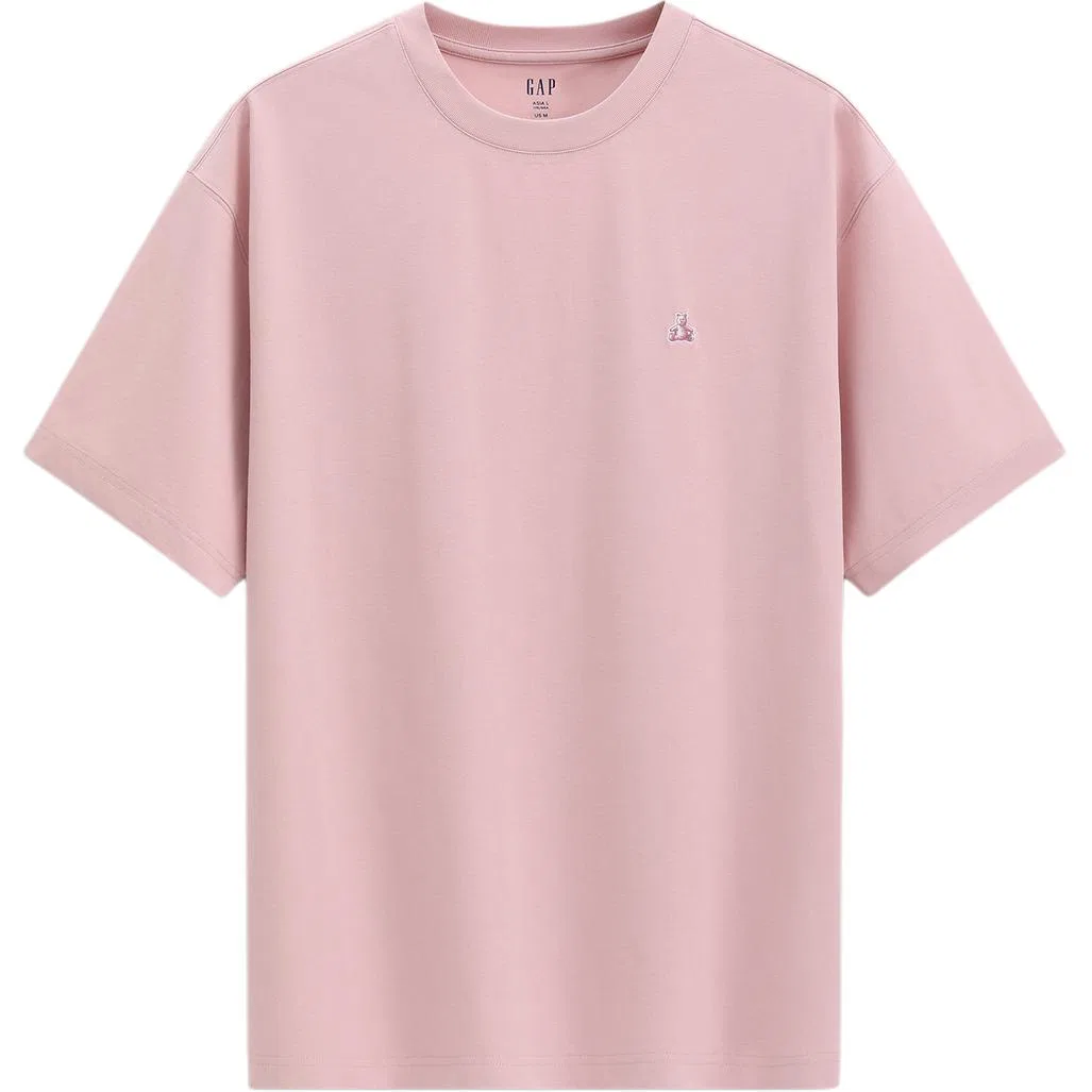 Футболка с круглым вырезом GAP Pink