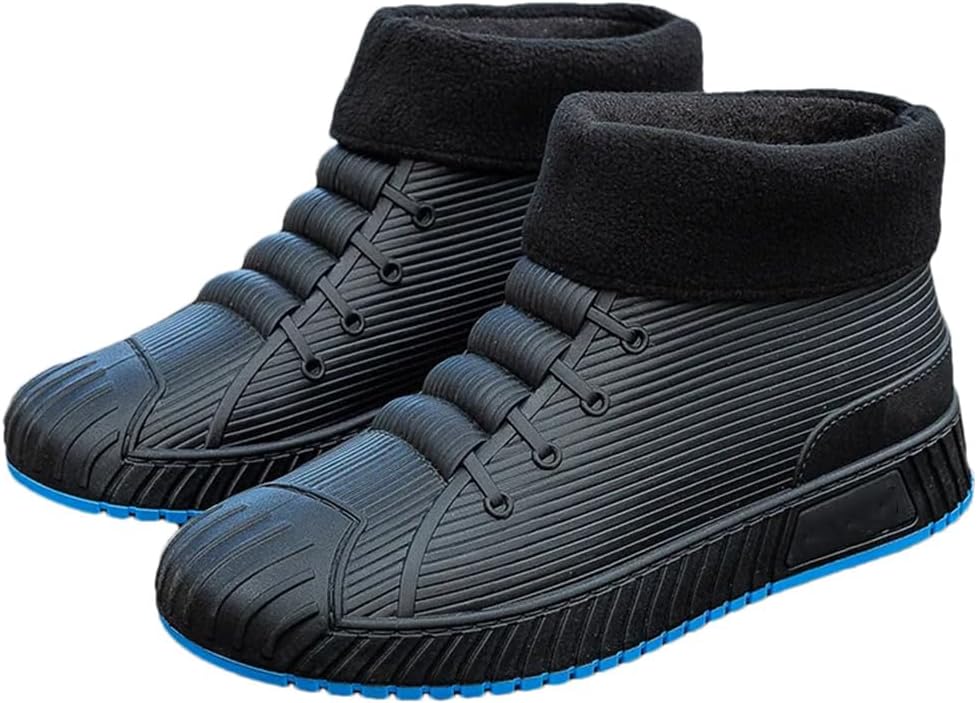 

Wjnvfioo Модные мужские и женские резиновые сапоги, сапоги до середины голени, водонепроницаемые ботинки, удобные, противоскользящие рыболовные обувь, синий