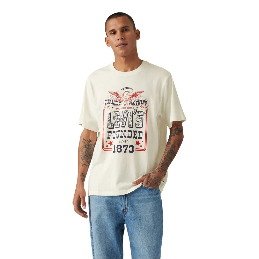 

Футболка с коротким рукавом Levi's Relaxed Fit, бежевый