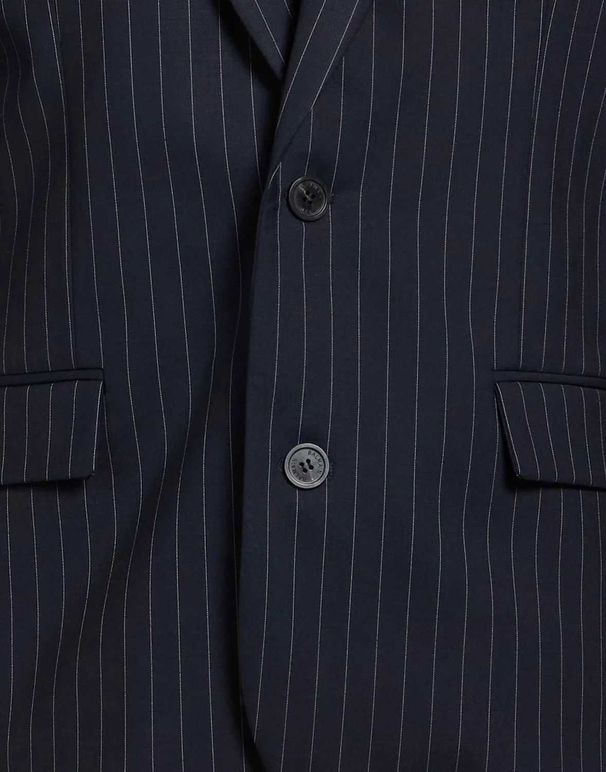 Пиджак в полоску BALMAIN Midnight blue — фото 4