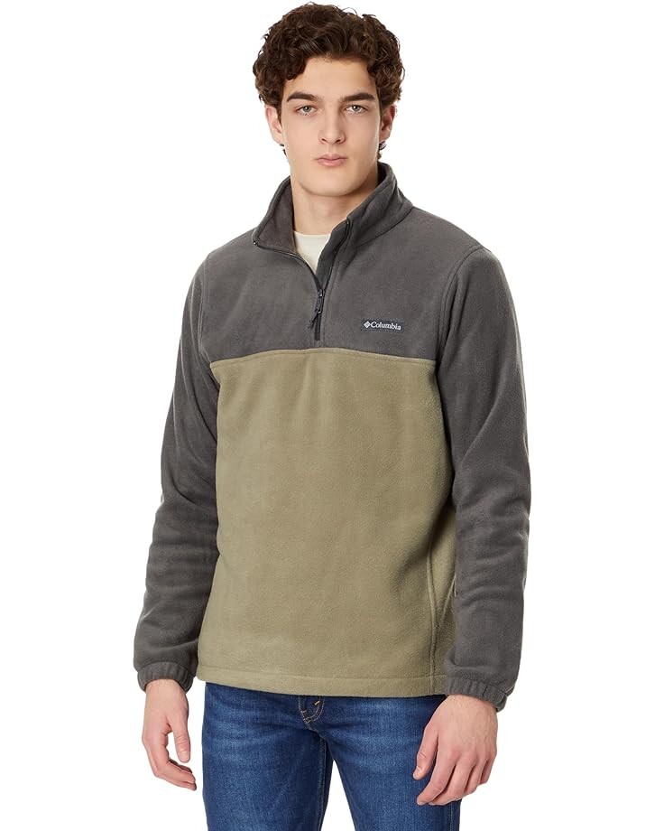 

Куртка Columbia Steens Mountain Half Zip, цвет Shark/Stone Green