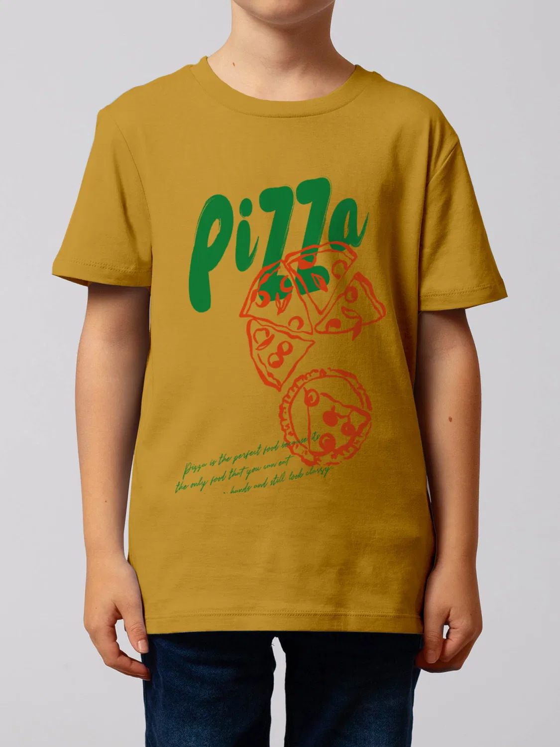 Футболка 'Pizza' Watabout.Kids, Yellow — фото 2
